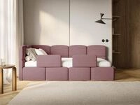 Selsey Kinderbett CLOUDY, Matratze, 2x Rausfallschutz, Bettkasten,...