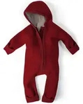 Ehrenkind Overall Walkoverall Baby aus Merino Schurwolle mit Rei&szlig;verschluss (Rot,