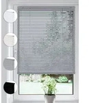 Sonello Jalousie Klemmfix ohne u. mit Bohren 120cm x 175cm Silber Aluminium