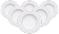 Villeroy & Boch Suppenteller Gray Pearl Suppenteller &oslash; 24,8 cm 6er Set, (6 St)