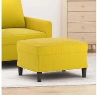 vidaXL Hocker, Fu&szlig;hocker Gelb 60x50x41 cm Samt