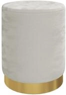 vidaXL Hocker Runder Aufbewahrungshocker Hellgrau Samt 31 x 37 cm (1 St)