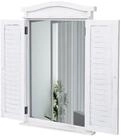 MCW Wandspiegel Spiegel (1-St), Fensterladenoptik, Einfache Wandmontage durch 2