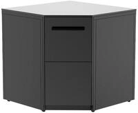 COZZE Outdoor-K&uuml;che Eckmodul Elements, mit HPL Platte, 90 x 90 x 90 cm, Stahl,