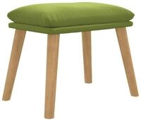 vidaXL Polsterhocker Fu&szlig;hocker Hellgr&uuml;n 45x29,5x35 cm Samt (1 St)