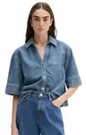 Marc O'Polo Jeansbluse aus Organic Cotton-Lyocell-Mix blau XS (34)