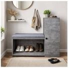 HTI-Living Schuhschrank mit Sitzbank Thekla Betonoptik (1 St&uuml;ck, 1-St., 1