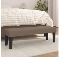 vidaXL Sitzbank, Sitzbank Taupe 100x30x30 cm Stoff