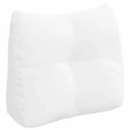 vidaXL R&uuml;ckenkissen R&uuml;cken Kissen Wei&szlig; 60 x 24 x 50 cm Stoff, 1-tlg.