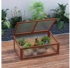 Outsunny Hochbeet mit Abdeckung, UV Schutz, lichtdurchl&auml;ssig (Fr&uuml;hbeet Holz,...