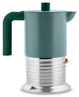 Alessi Geschirr-Set Vite Espressokocher 6 Tassen gr&uuml;n, Almuminiumguss