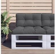 vidaXL Palettenkissen, Palettenkissen Anthrazit 80x40x12 cm Stoff