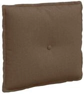 vidaXL R&uuml;ckenkissen R&uuml;ckenkissen Braun 50 x 19 x 45 cm Stoff, 1-tlg.