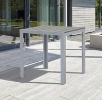 Gardissimo Gartentisch Soul quadratisch silber, 70 x 70 cm (Spar-Set, 1-St., 1