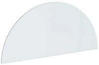 vidaXL Bodenplatte Feuerstelle Glasplatte Transparent 1200 x 500 mm Glas, (1-St)