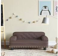 vidaXL Kindersofa, Kindersofa Braun 70x45x30 cm Kunstleder