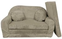 FORTISLINE Kindersofa Kindersofa Rosalia Ausklappbares Sofa aus Cord mit