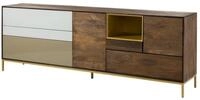 Massivmoebel24 Sideboard CHICAGO Mango Massivholz braun (Massivholz montiert...