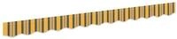 vidaXL Markise Markisensch&uuml;rzen-Ersatz Gelb und Grau 2,5 m Polyester (1-St)