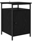vidaXL Nachttisch Nachttisch Schwarz Eichen-Optik 40 x 42 x 60cm Holzwerkstoff...
