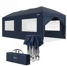 Zelsius Faltpavillon Faltbarer Pavillon 3x6 m mit Seitenw&auml;nden, Blau,...