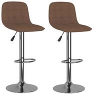 vidaXL Barhocker Barhocker 2 Stk. Braun Stoff (2 St)