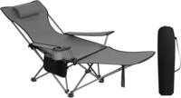 Woltu Campingstuhl (1 St), klappbar f&uuml;r Outdoor mit Armlehnen Getr&auml;nkehalter