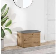 vidaXL Sitzbank, Sitzbank mit Stauraum Artisan-Eiche 62x42x45 cm Holzwerkstoff