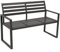 DEGAMO Gartenbank ATLANTA (1-St), 2-sitzer 123cm, Aluminium rostfrei in...