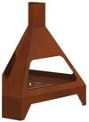 vidaXL Feuerstelle Feuerstelle Braun 50 x 43 x 52 cm Wetterfeststahl, (1-St)
