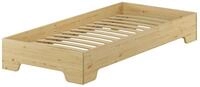 ERST-HOLZ Bettgestell Kastenbett 80 x 190 cm G&auml;stebett f&uuml;r Jugendliche und