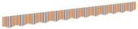 vidaXL Markise Markisensch&uuml;rzen-Ersatz Mehrfarbig 2,5 m Polyester (1-St)