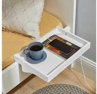 SoBuy Nachttisch NKD01, Klemmregal f&uuml;rs Bett mit Kabelf&uuml;hrung, Bambus,...