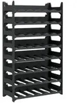 vidaXL Weinregal Weinregal f&uuml;r 48 Flaschen PP Stapelbar, 1-tlg.