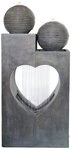 Dehner Gartenbrunnen Amor, mit warmwei&szlig;er LED-Beleuchtung, 46.5 x 99 x 23.5 cm,