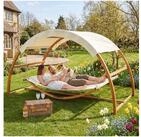 tectake H&auml;ngematte Hammock Locarno f&uuml;r 2 Personen 328x160x171,5cm, mit...