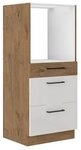 K&uuml;chen-Preisbombe Midischrank 60 cm K&uuml;che Vigo Hochglanz wei&szlig; Eiche Lancelot