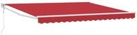 vidaXL Markise Markise Rot 400 x 300 cm Polyester und Metall (1-St)