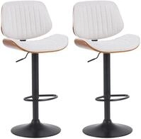CLP Clawson (Set, 2 St., 2er), Stoffbezug, Bugholzrahmen, Metallgestell