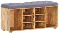 vidaXL Sitzbank Flurbank 100&times;35&times;47 cm Massivholz