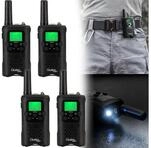 Casativo Funkger&auml;t G&uuml;rtelclip & Taschenlampe, Walkie Talkie mit 10km...