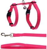 Flamingo Geschirr Geschirr mit Leine Lomi fuchsie