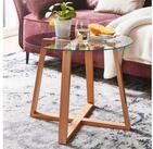 FINEBUY Couchtisch FB31294 Wohnzimmertisch Holz Glas Sofatisch Tisch Wohnzimmer...
