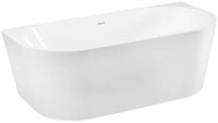 Belvit Badewanne halbfreistehend & freistehend aus Acryl &ndash; Eckbadewanne oder...