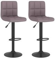 vidaXL Barhocker Barhocker 2 Stk. Taupe Stoff (2 St)