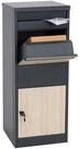 MCW Standbriefkasten MCW-G80, Am Boden fixierbar, F&uuml;r Briefe und mittlere...