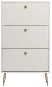 ebuy24 Schuhschrank Softline Schuhschrank 3 Klapt&uuml;ren Wei&szlig;.