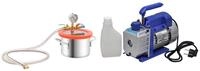 vidaXL Wasserpumpe 19 x 19 x 12 cm Vakuumkammer mit Einstufiger Pumpe 3,7 L