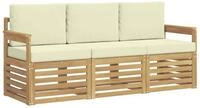 vidaXL Gartensofa Sofagarnituren Massivholz, 3 Teile