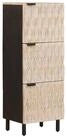 vidaXL Highboard, Highboard mit T&uuml;r Wei&szlig;e gewaschene Oberfl&auml;che 40 x 33 x...